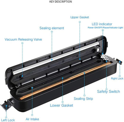 SELLADORA DE EMPAQUE AL VACIO VACCUM SEALER