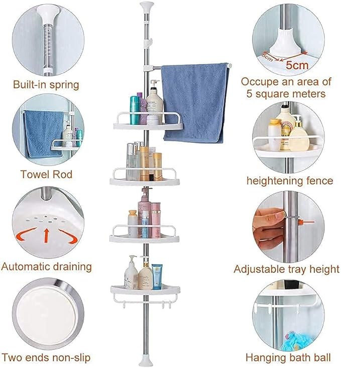ORGANIZADOR ESQUINERO 2.60MTS PARA BAÑO