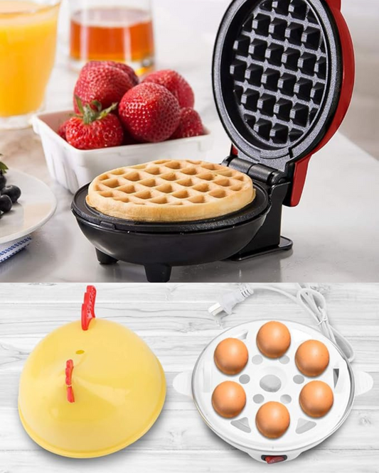 HERVIDOR DE HUEVOS+ MINI WAFLERA