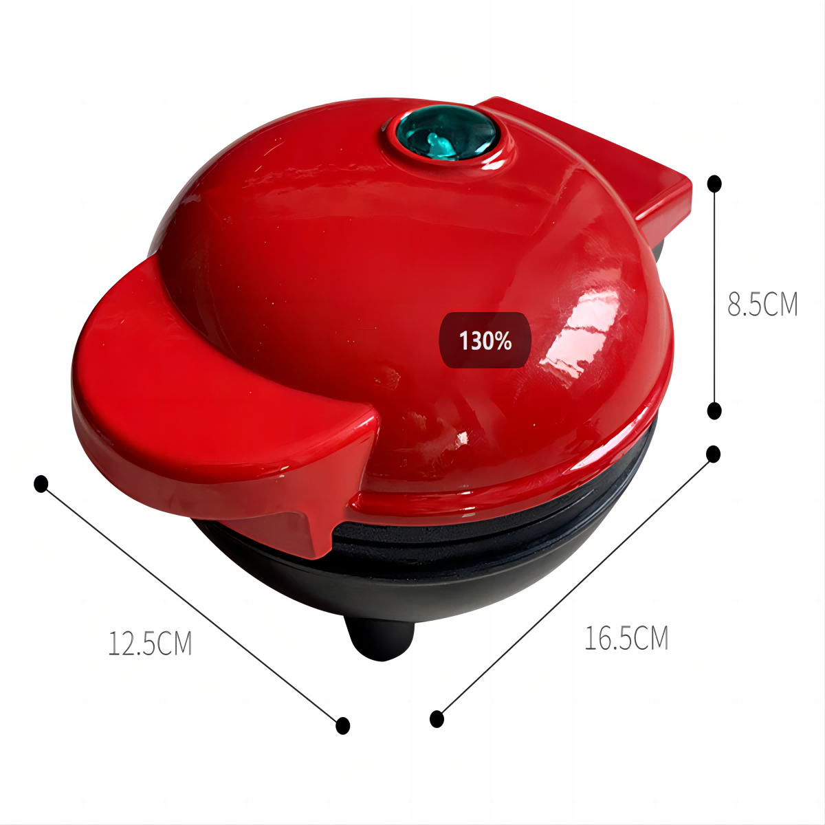 MINI WAFLERA CORAZON ELECTRODOMESTICO WAFLERAS FORMA DE CORAZÓN