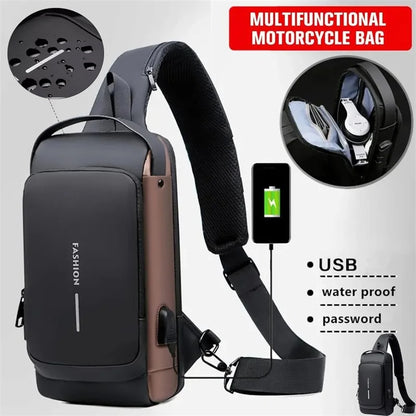 MOCHILA ANTIRROBO NEGRO COMPLETAMENTE DE MODA RESISTENTE AL DESGASTE