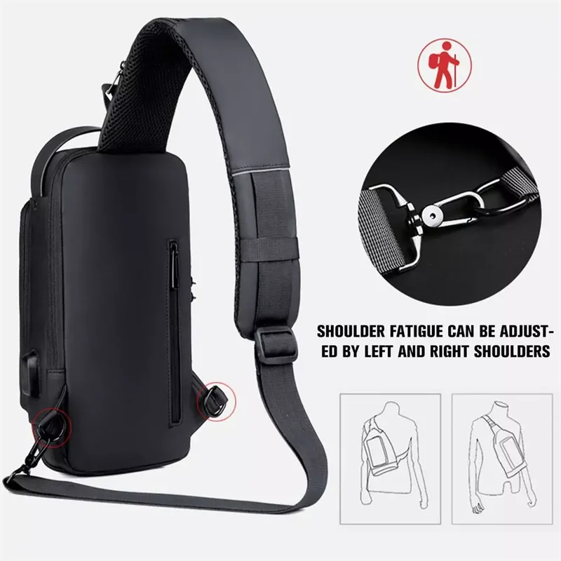 MOCHILA ANTIRROBO NEGRO COMPLETAMENTE DE MODA RESISTENTE AL DESGASTE