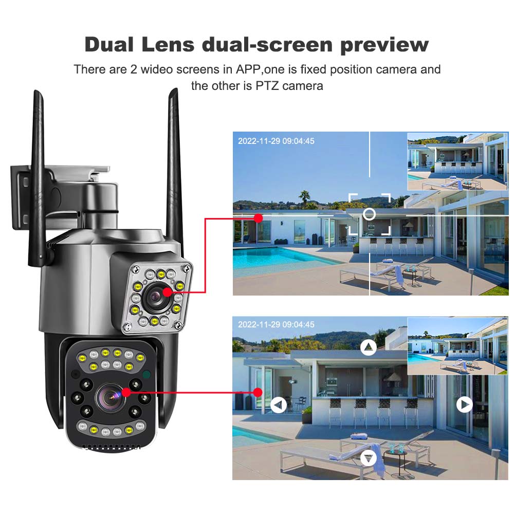 CAMARA DE SEGURIDAD PTZ DOBLE LENTE ALTA DEFINICION