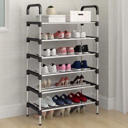 ZAPATERO METÁLICO 6 NIVELES ORGANIZADOR DE ZAPATOS SHOE RACK
