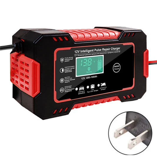 CARGADOR REPARADOR DE BATERÍAS DE 12V PARA CARROS