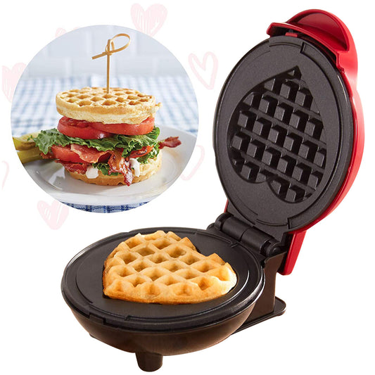MINI WAFLERA CORAZON ELECTRODOMESTICO WAFLERAS FORMA DE CORAZÓN