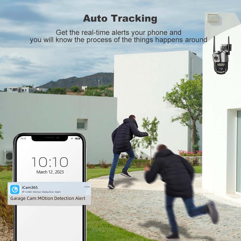 CAMARA DE SEGURIDAD PTZ DOBLE LENTE ALTA DEFINICION